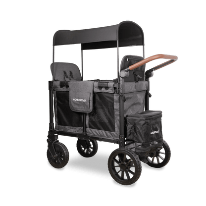 Wonderfold W2 Luxe Pro Double Stroller Wagon - Couch Potato