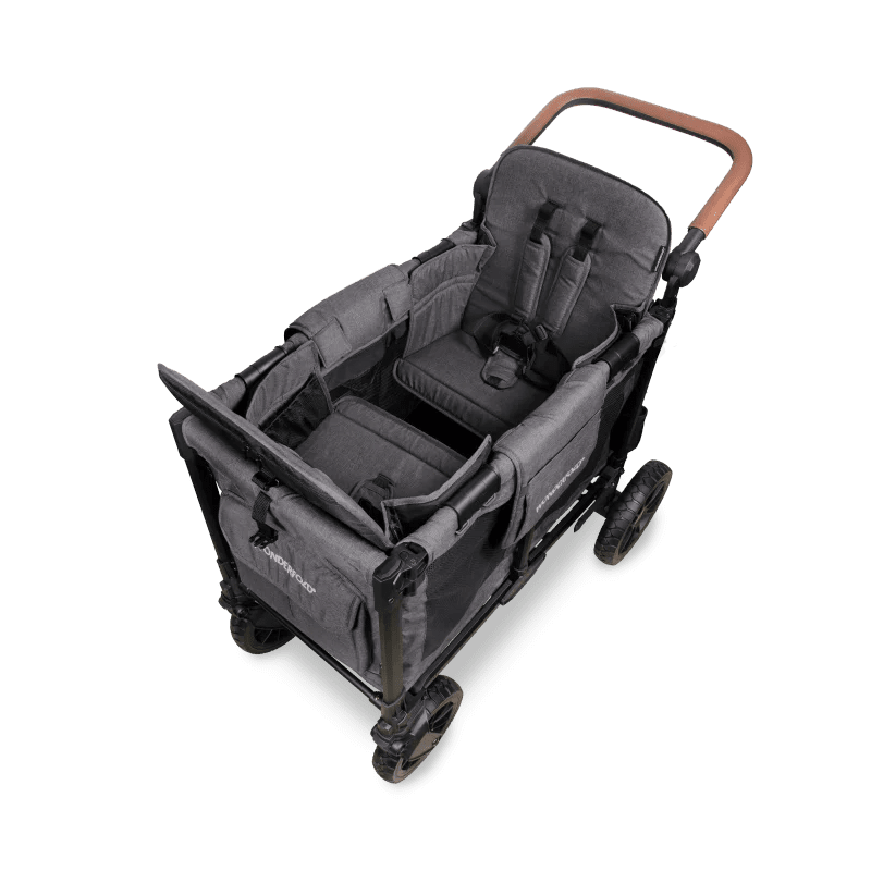 Wonderfold W2 Luxe Pro Double Stroller Wagon - Couch Potato