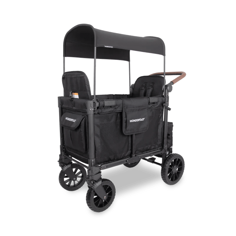 Wonderfold W2 Luxe Pro Double Stroller Wagon - Couch Potato