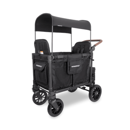 Wonderfold W2 Luxe Pro Double Stroller Wagon - Couch Potato