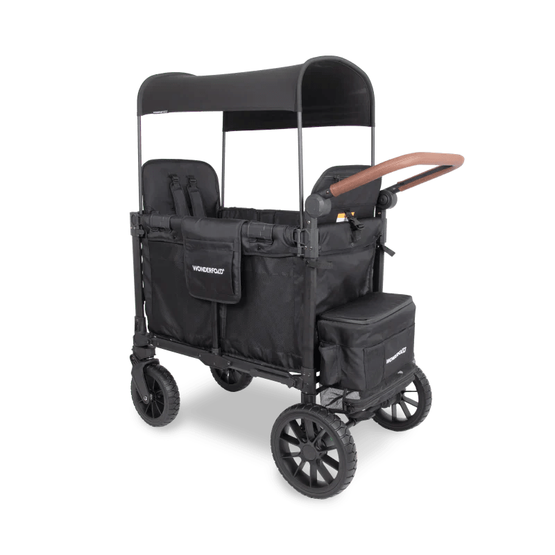 Wonderfold W2 Luxe Pro Double Stroller Wagon - Couch Potato