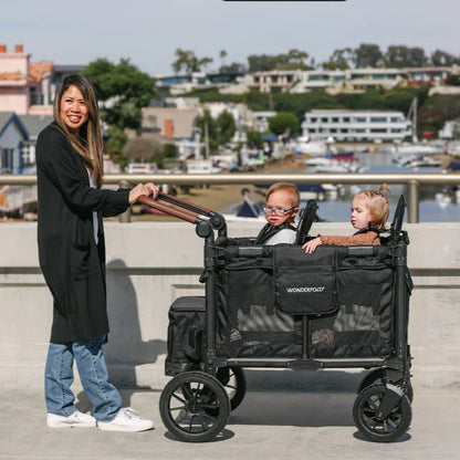 Wonderfold W2 Luxe Pro Double Stroller Wagon - Couch Potato