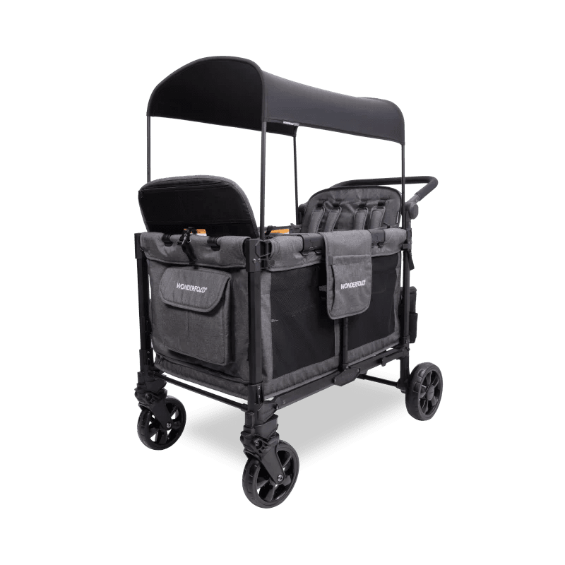 Wonderfold W4 Elite Pro Quad Stroller Wagon - Couch Potato
