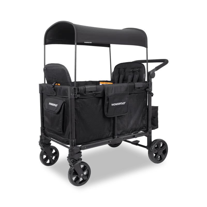 Wonderfold W4 Elite Pro Quad Stroller Wagon - Couch Potato
