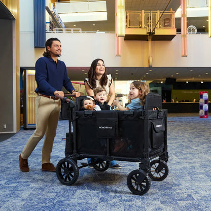 Wonderfold W4 Luxe Pro Quad Stroller Wagon - Couch Potato