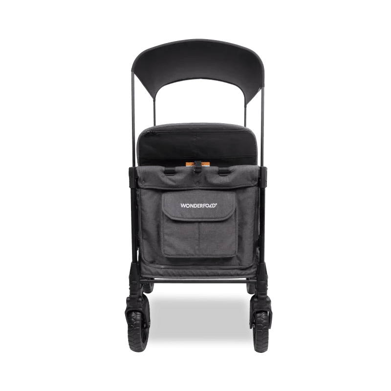 Wonderfold W4 Luxe Pro Quad Stroller Wagon - Couch Potato