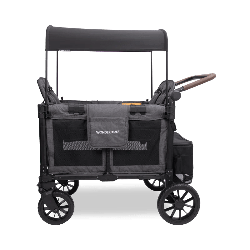 Wonderfold W4 Luxe Pro Quad Stroller Wagon - Couch Potato