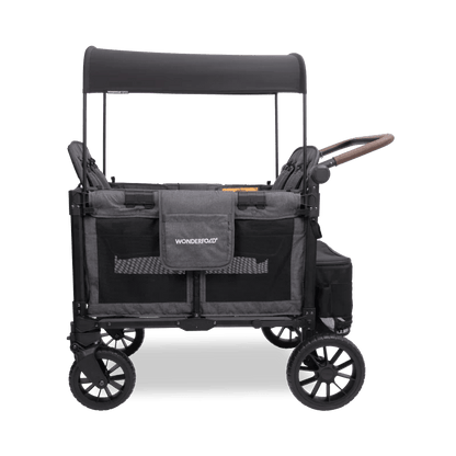 Wonderfold W4 Luxe Pro Quad Stroller Wagon - Couch Potato