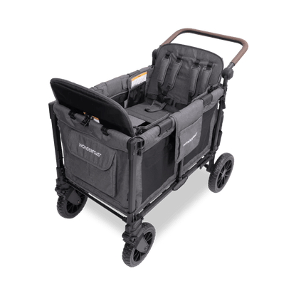 Wonderfold W4 Luxe Pro Quad Stroller Wagon - Couch Potato