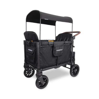 Wonderfold W4 Luxe Pro Quad Stroller Wagon - Couch Potato
