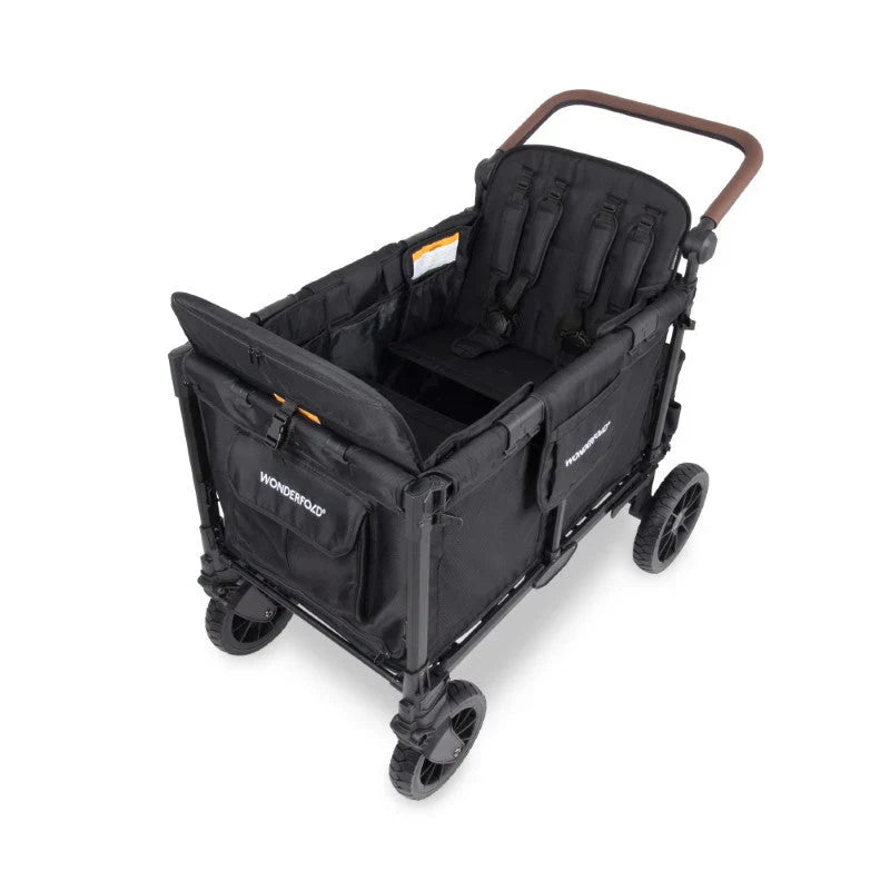 Wonderfold W4 Luxe Pro Quad Stroller Wagon - Couch Potato