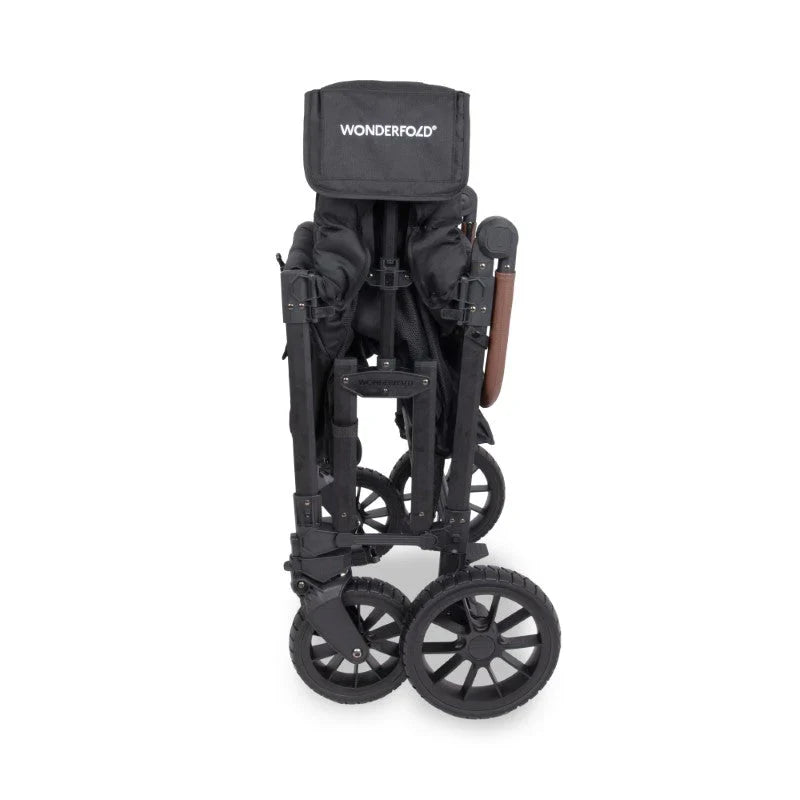 Wonderfold W4 Luxe Pro Quad Stroller Wagon - Couch Potato