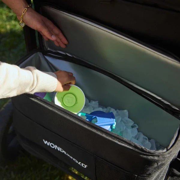 Wonderfold W4 Luxe Pro Quad Stroller Wagon - Couch Potato