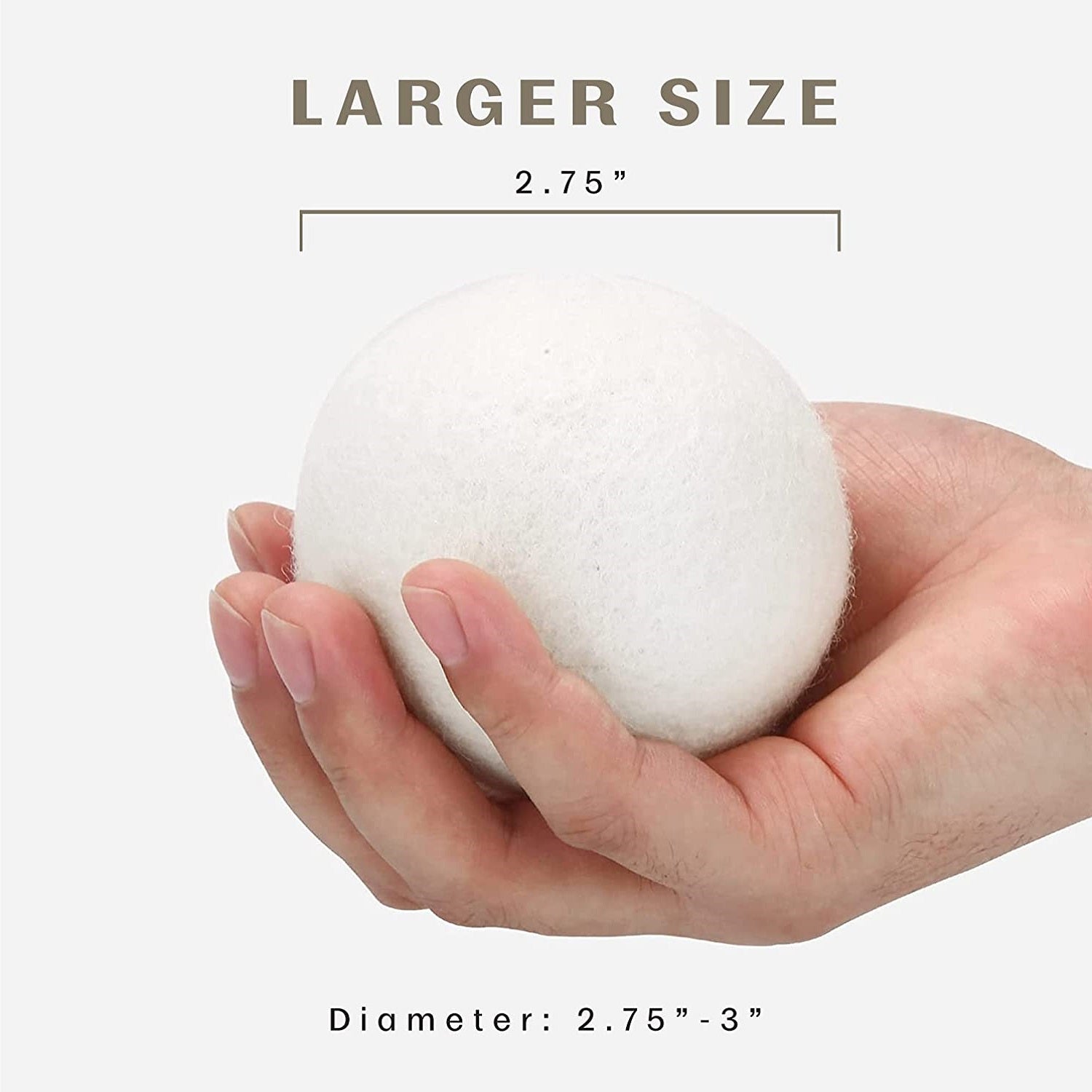 100% Pure New Zealand Wool Dryer Balls - Couch Potato
