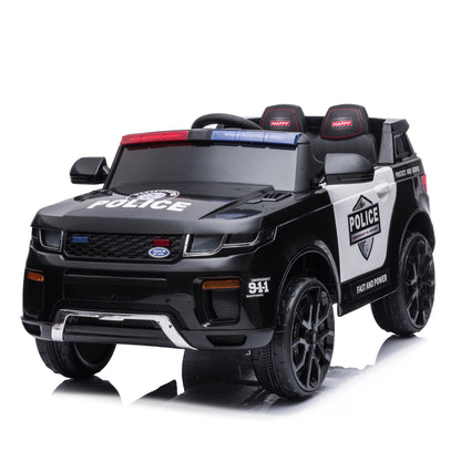 2026 Police Range Rover Style 12V Kids Ride On Car with Remote Control and Walkie Talkie - Couch Potato