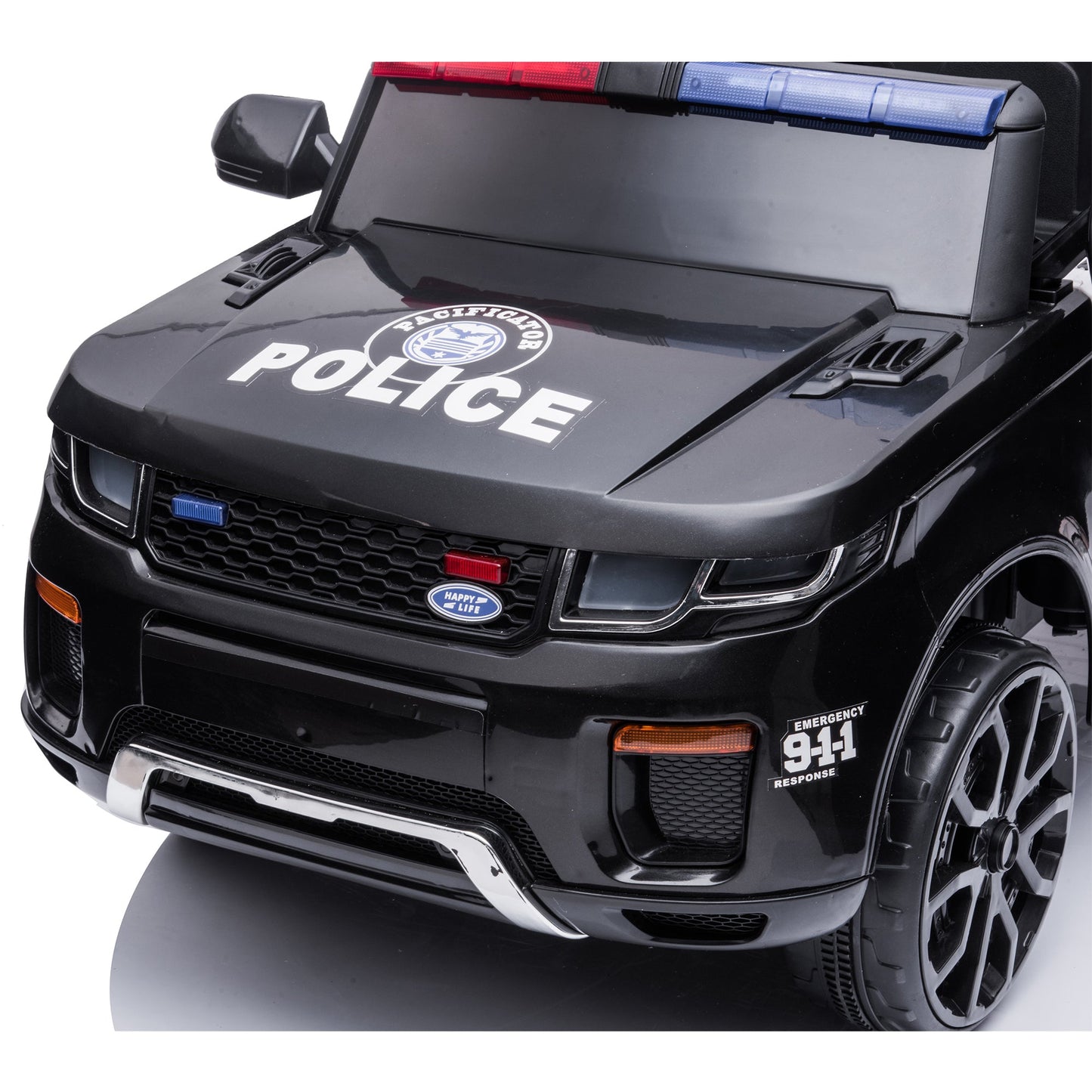2026 Police Range Rover Style 12V Kids Ride On Car with Remote Control and Walkie Talkie - Couch Potato
