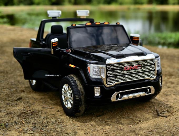 2026 UPGRADED GMC Sierra 24V 2 Seater Kids Ride On Car With Remote Control - Couch Potato