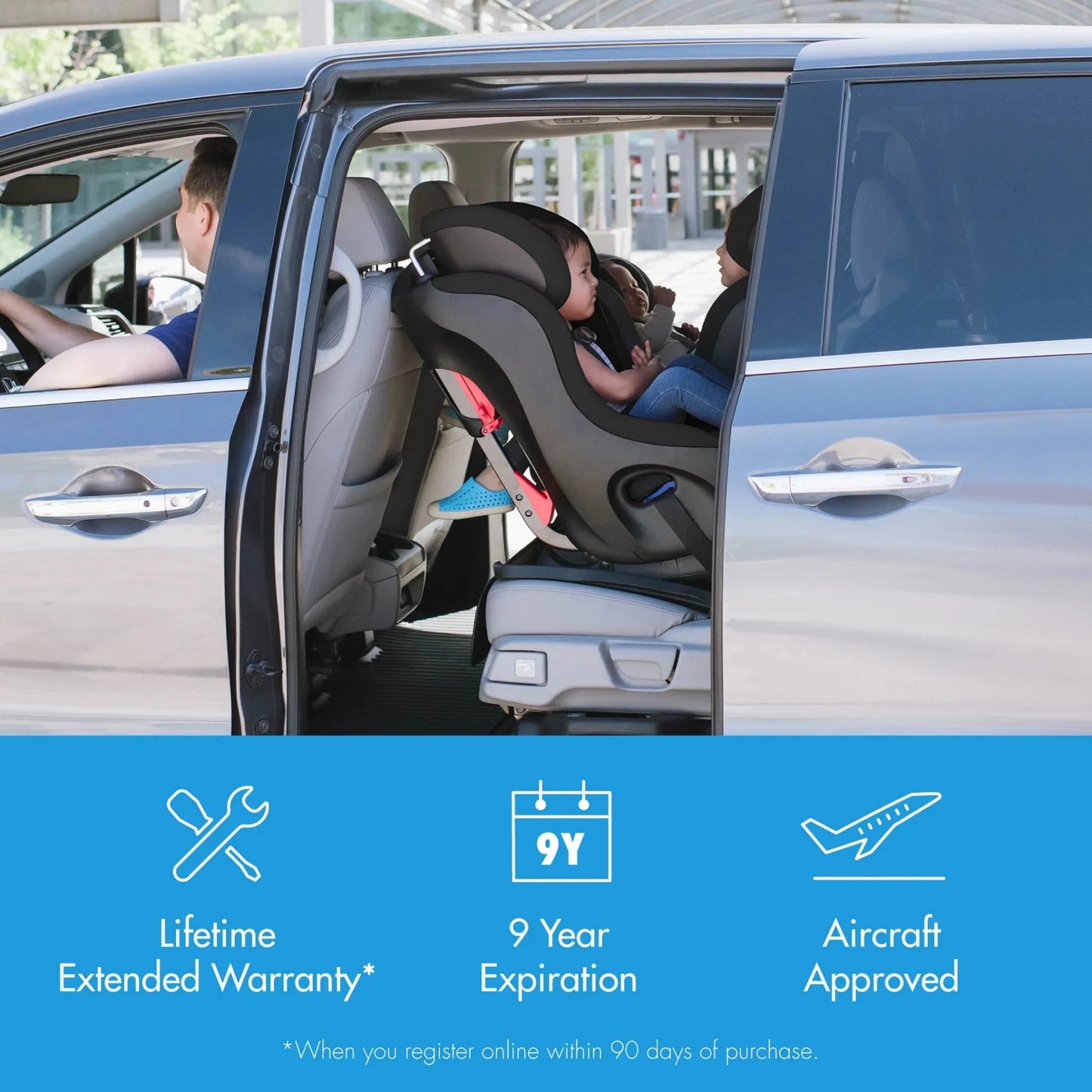 FLLO Convertible Car Seat - Couch Potato