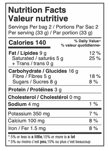 Cacao Banana Crisps, 6 x 66g - Pack - Couch Potato