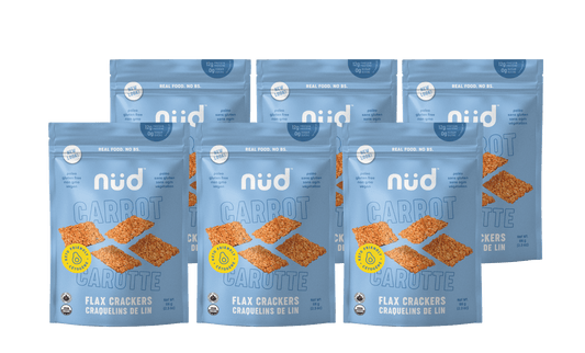KETO Carrot Flax Crackers, 6 - Pack - Couch Potato