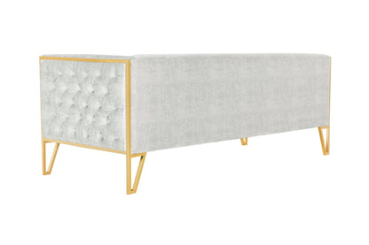 Vector 3 - Seater Sofa - Grey/Gold - Couch Potato