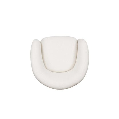 Chloe Pine Wood Tweed Accent Chair - Cream - Couch Potato