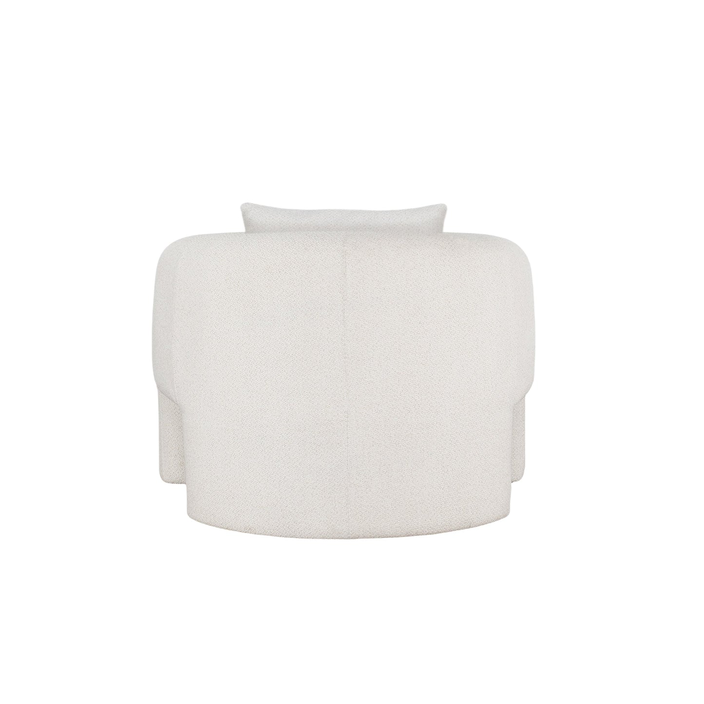 Chloe Pine Wood Tweed Accent Chair - Cream - Couch Potato