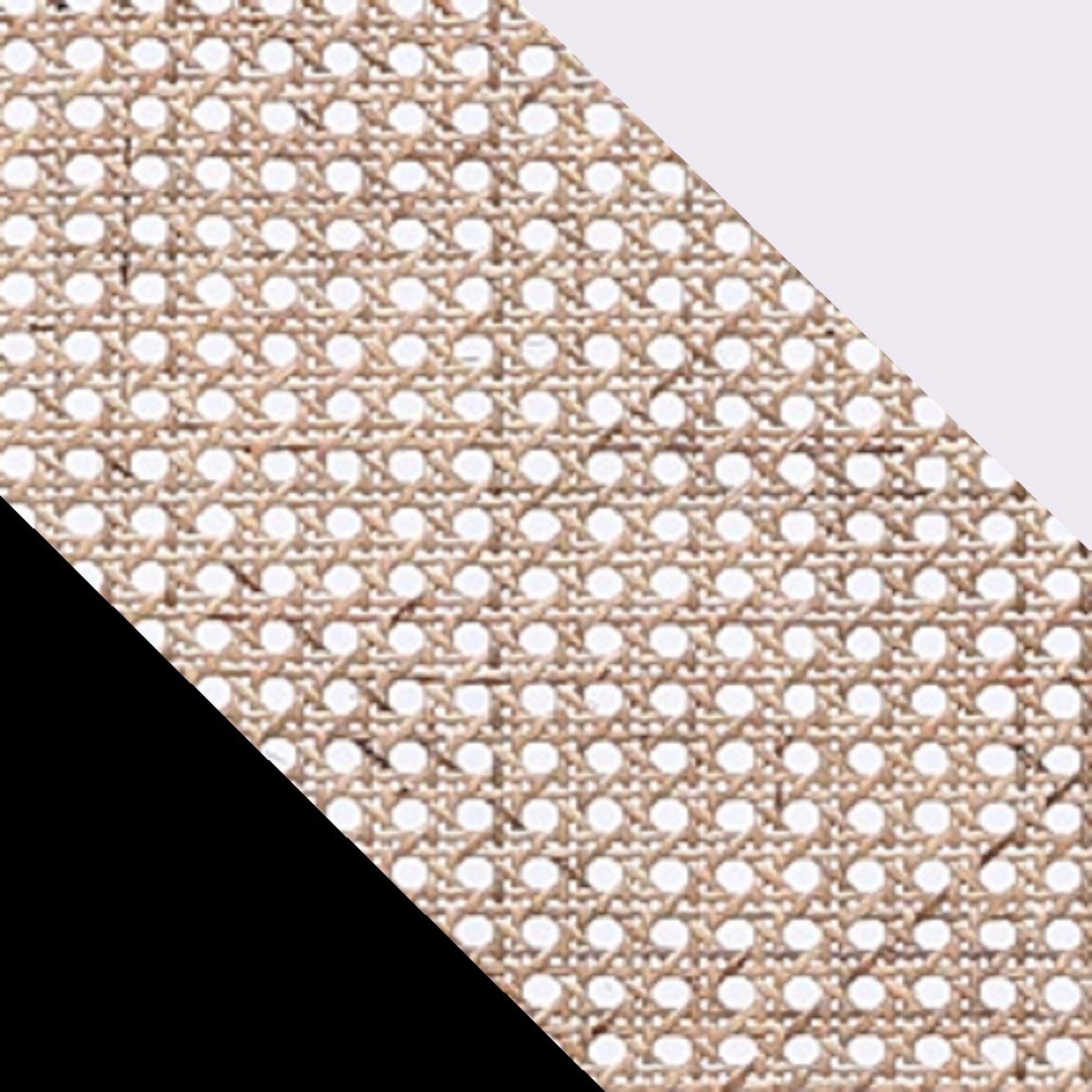 Tulum Natural Cane Accent Chair - Black/Cream - Couch Potato