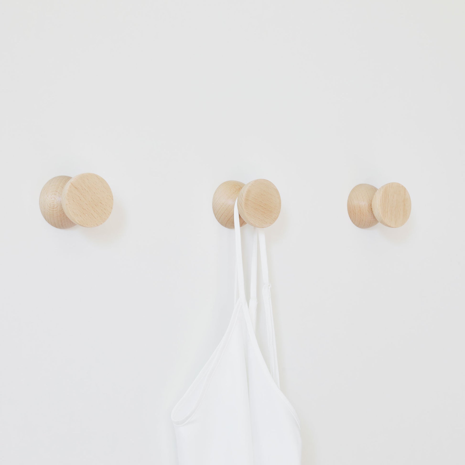 Geometric Beech Coat Hook - Set of 3 - Couch Potato