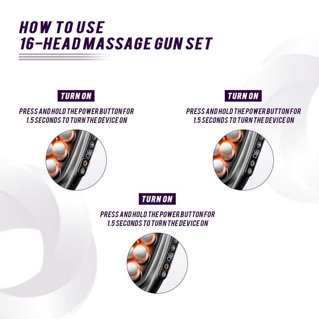 Multi - Head Massage Gun - Couch Potato