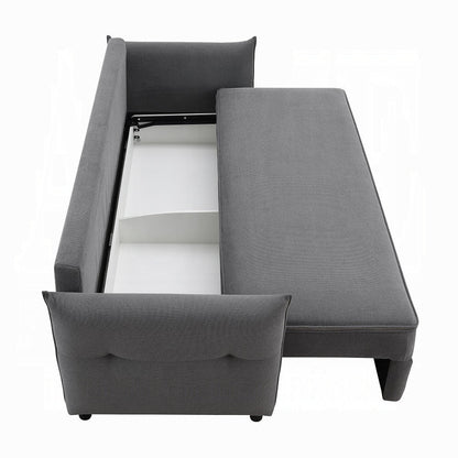Cais Condo Size Sleeper Sofa w/Storage - Grey - Couch Potato