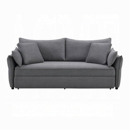 Cais Condo Size Sleeper Sofa w/Storage - Grey - Couch Potato