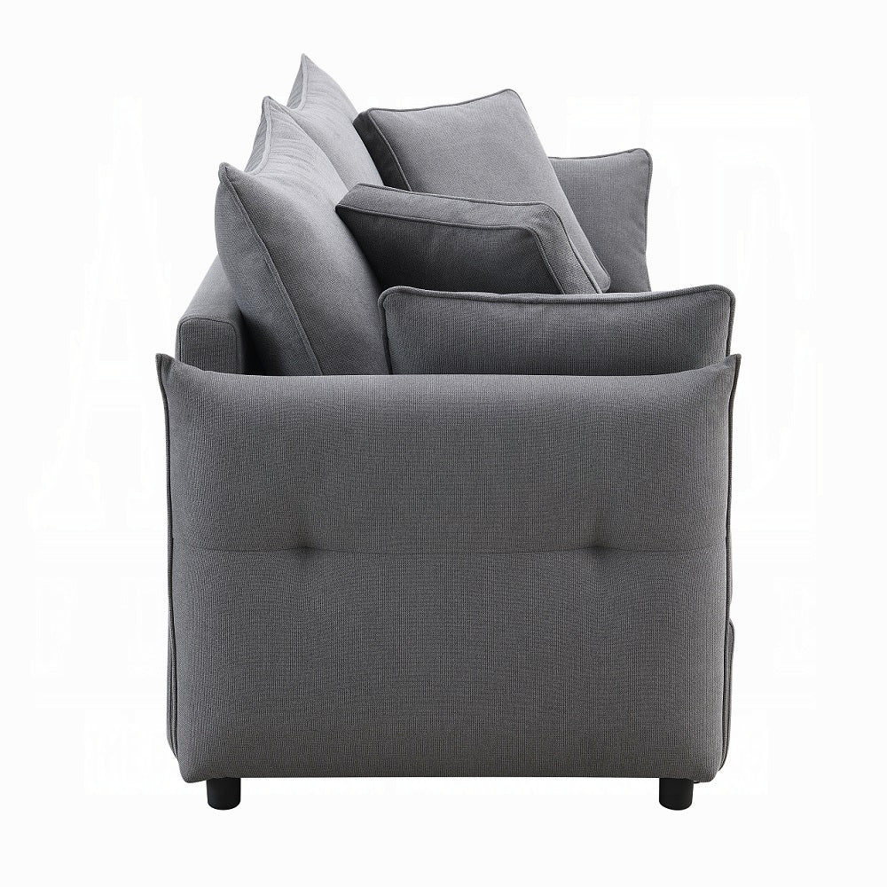 Cais Condo Size Sleeper Sofa w/Storage - Grey - Couch Potato