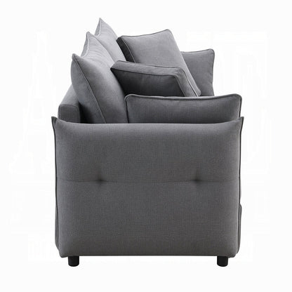 Cais Condo Size Sleeper Sofa w/Storage - Grey - Couch Potato