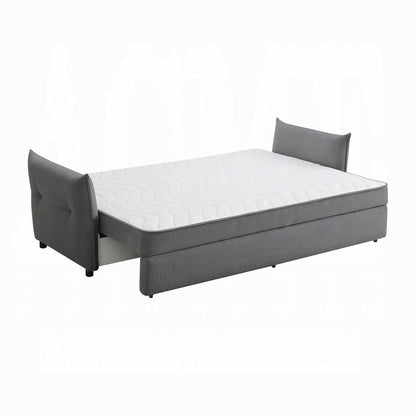 Cais Condo Size Sleeper Sofa w/Storage - Grey - Couch Potato