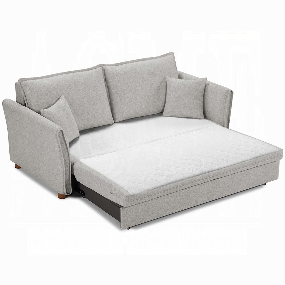 Oran Condo Size Sleeper Sofa w/Storage - Grey - Couch Potato
