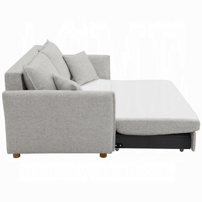 Oran Condo Size Sleeper Sofa w/Storage - Grey - Couch Potato