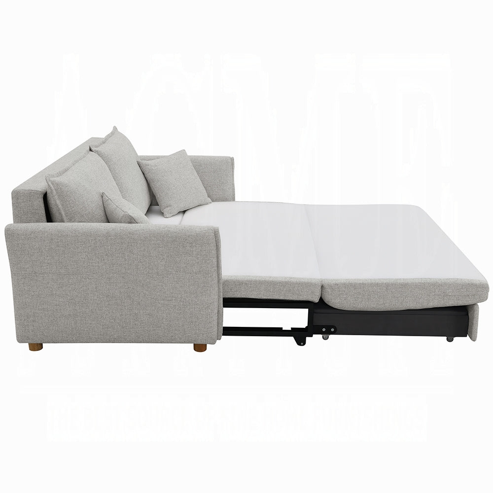 Oran Condo Size Sleeper Sofa w/Storage - Grey - Couch Potato