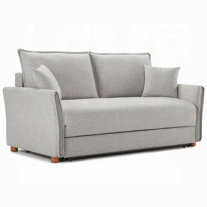 Oran Condo Size Sleeper Sofa w/Storage - Grey - Couch Potato