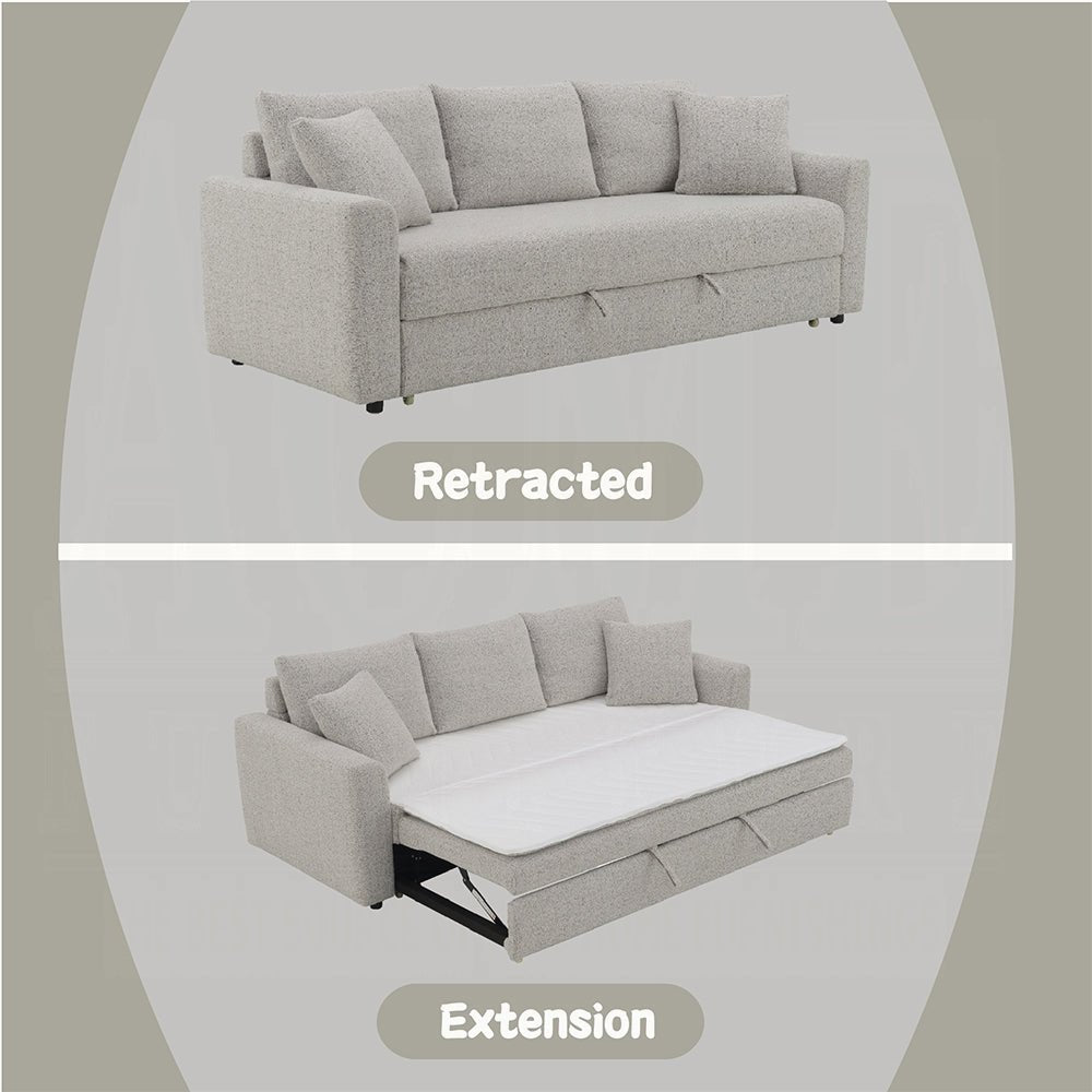 Bairro Condo Size Sleeper Sofa - Grey - Couch Potato