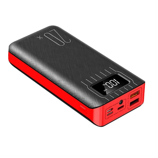 20000mAh External Battery Power Bank Dual USB With LED Flashlight - Couch Potato