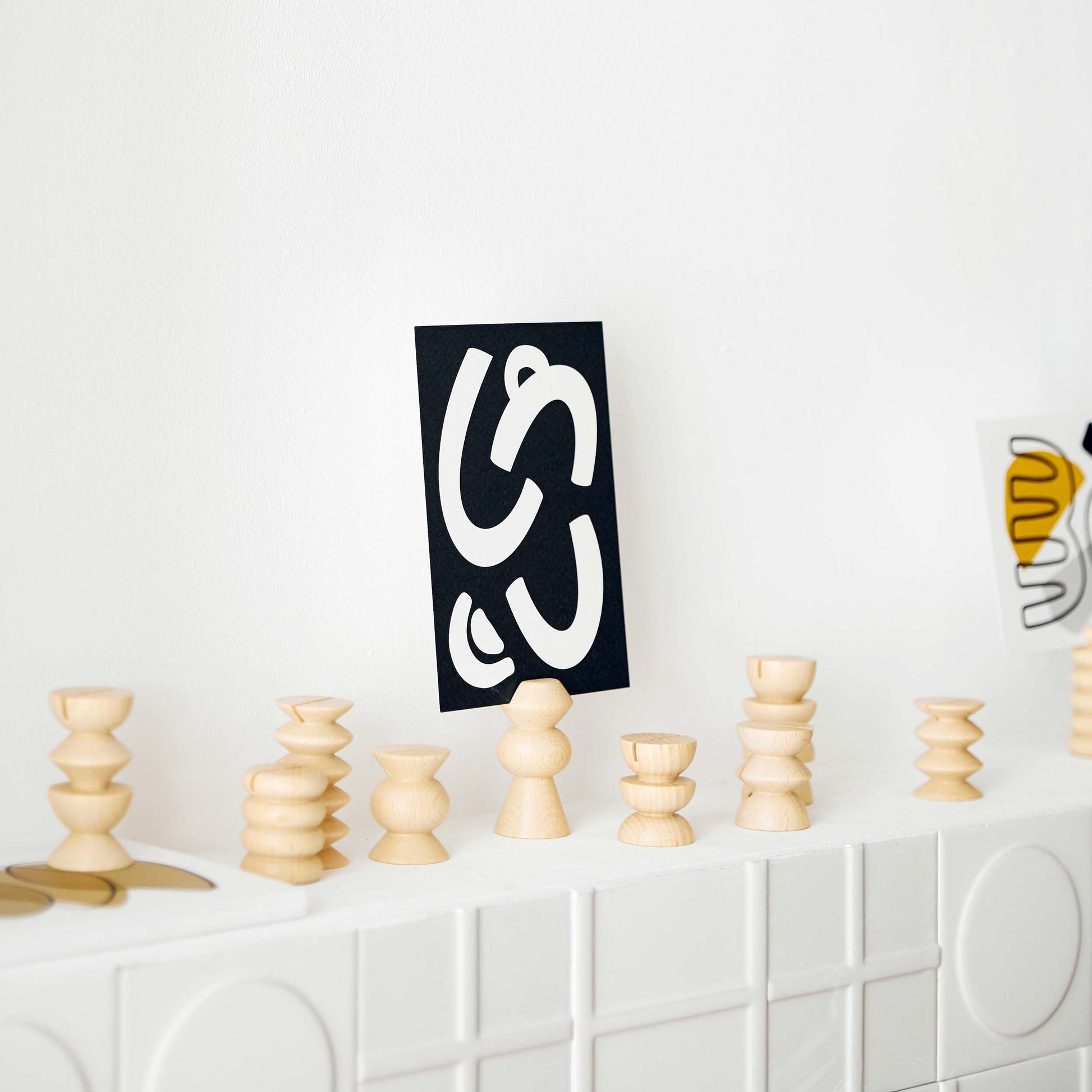 Totem Picture / Postcard Stands - Set of 5 Tall - Couch Potato