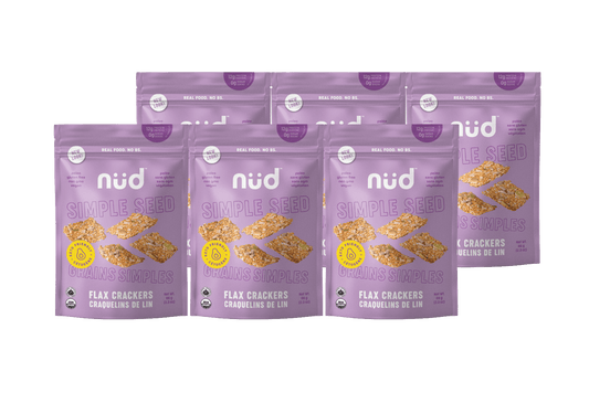 Keto Simple Seed Flax Crackers - 6 x 66g Pack - Couch Potato