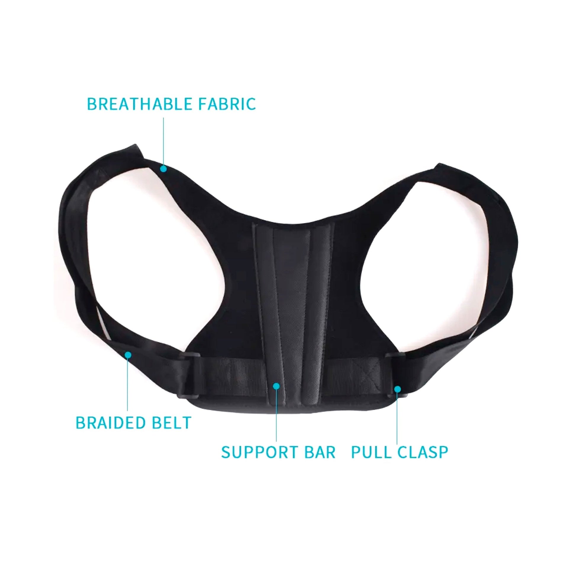 Adjustable Posture Corrector With Back Support Bar & Breathable Upper Back Brace - Couch Potato