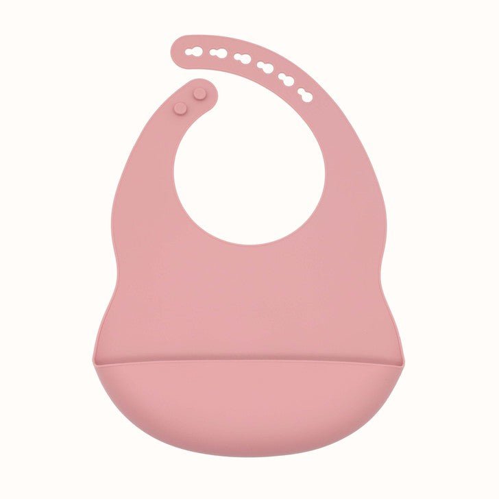 Baby Solid Color Food Grade Silicone Bibs - Couch Potato