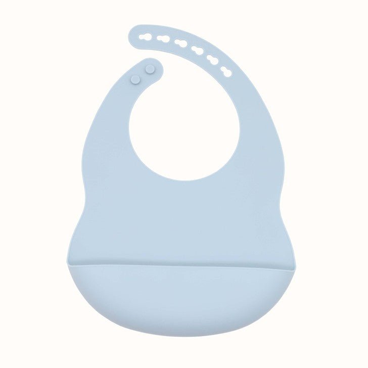 Baby Solid Color Food Grade Silicone Bibs - Couch Potato