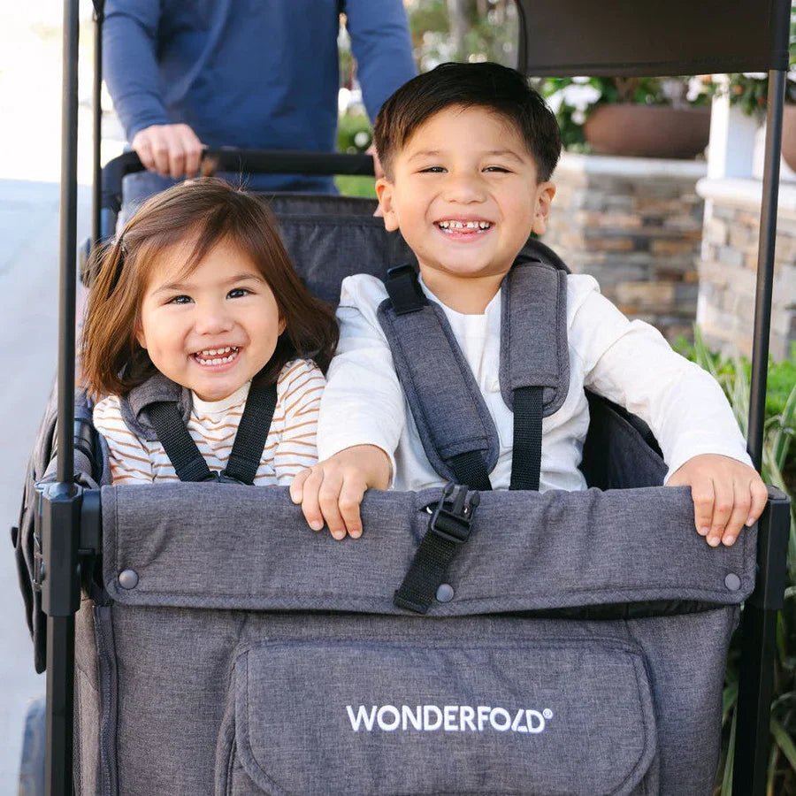 Wonderfold W4 Elite Pro Quad Stroller Wagon - Couch Potato