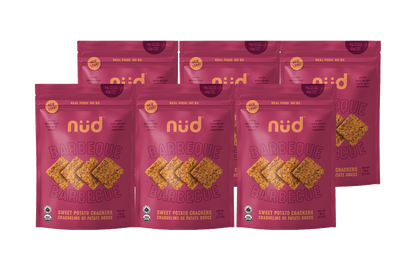 BBQ Sweet Potato Crackers, 6 x 66g - Pack - Couch Potato