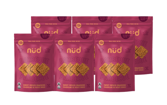 BBQ Sweet Potato Crackers, 6 x 66g - Pack - Couch Potato