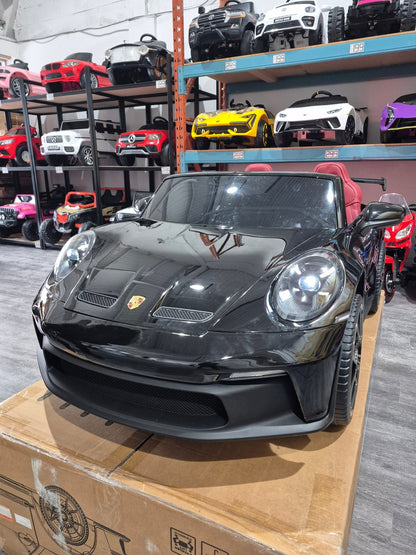 2026 24V Porsche 911 GT3 2 Seater Kids Ride On Car - NEW Silent Motor - Couch Potato